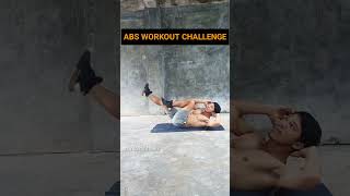 Abs Workout Challenge 😎🔥 #absworkoutchallenge #sixpackabs #fitness #gym #shorts