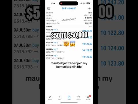 Zero drawdown from entry! Turn $50 into $50k using 1:Unlimited leverage! 📈🔥#TradingMastery #forex