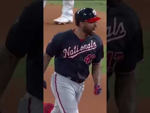 Gangsta Howie Kendrick 😂😂 #homerun #baseballhighlights #mlbbaseball #mlb #worldseries