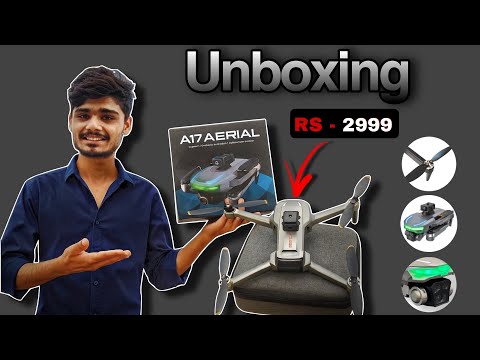 A17 aerial drone Brushless motor⚡ Best Foldable Drone with dual camera 🔥 under 3k 👍