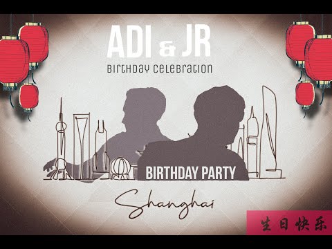Our Birthday party in Shanghai China