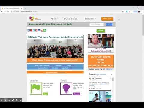 MIT App Inventor - How to log in to MIT App Inventor