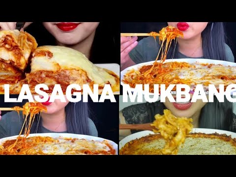 Lasagna Mukbang | Cheesy Bites | Mouthwatering | Compilation