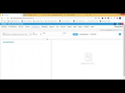 How to "Review" Job Application in HireXpert