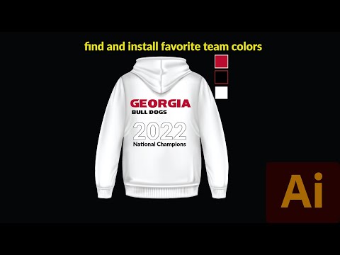 Find & Install Favorite Team Colors Adobe illustrator 2023