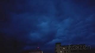 Floating clouds before a storm