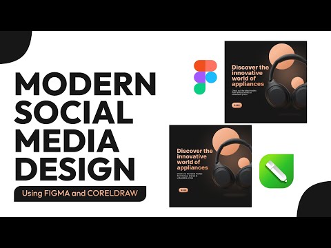 Modern Product Social Media Design | FIGMA & CORELDRAW TUTORIAL