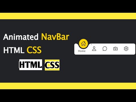 Learn how to build a Animated Navbar with HTML ,CSS and JS