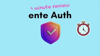 ente Auth: A 1 minute review
