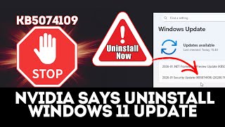 STOP Everything: NVIDIA Says Uninstall This Windows 11 Update