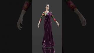 saree in STYLE3D@style3d_official #3DFashion#DigitalStyle#VirtualFashion#StyleIn3D#FashionFuturism