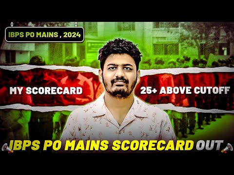 IBPS PO MAINS 2024 SCORE CARD OUT | WHAT IS MY SCORE ?? #ibpspomains2024  #ibps  #bankingexams