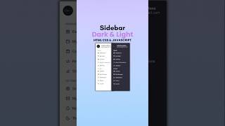 Sidebar Menu Using HTML CSS & JAVASCRIPT | CodeHub Santanu #shorts
