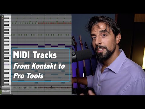 How to route MIDI Tracks in Pro Tools (MIDI Tracks - to Kontakt - to Audio Tracks)