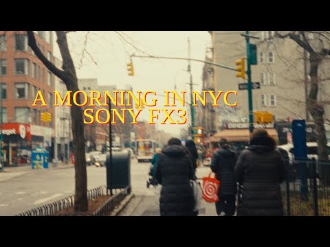 A Plain and Simple Morning in NYC | Sony FX3 Film Emulation