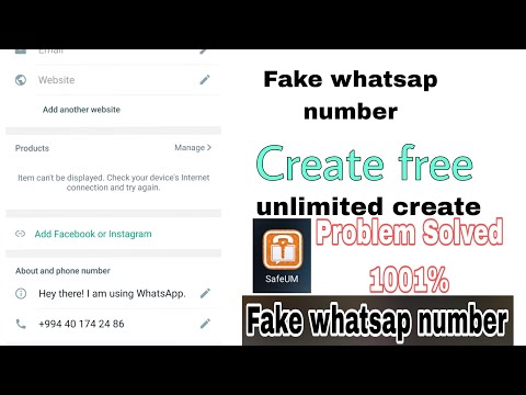 How to create Fake whatsap numbr|Whatsap fake numbr kaisy banay|#fakewhatsapp #youtuber