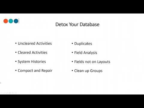 Training Solutions -  Detox Your Act! Database