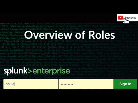 Splunk: Overview of Roles