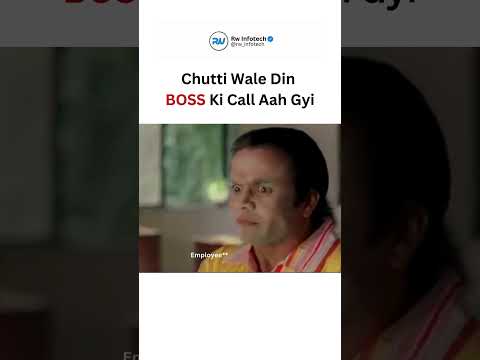 When the boss calls on Sunday 📞: Dial kiya gya number maujood nahi hai #WorkSmart #BossBeLike