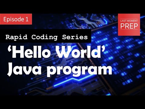 Hello world program in Java | Rapid Coding Series Ep.1 | Quick Overview | #coding #revision