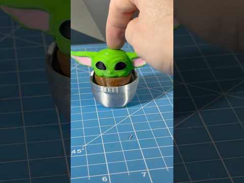 3D printed baby yoda grogu fidget clicker! #3dprinting #asmr #satisfying  #3Dprinted #babyyoda