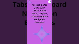 🌐 Build an Accessible Web Page in 60 Seconds! ♿🔥 (HTML, CSS, JavaScript + ARIA) #shorts