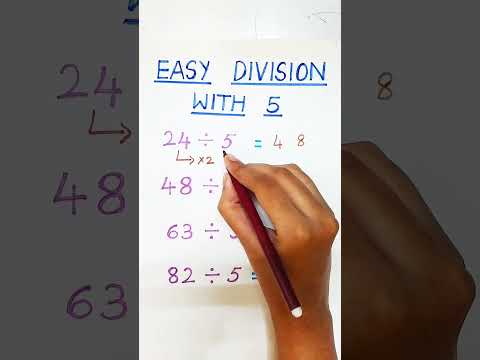 Magic Trick to Divide Any Number by 5 Instantly! ✨📏#MathTricks #DivideBy5#shorts#MentalMath#EasyMath