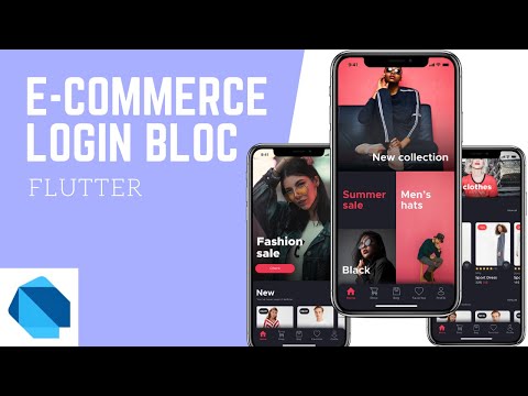 Flutter eCommerce App - Login Bloc API