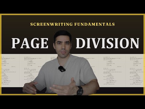Why each script page is divided into eight parts?