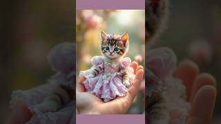 Cute dressed kitty singing APT #cute #cutekitty #cutecat #brunomars  #cuteandfunny #rosé #aptsong