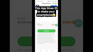 Live Withdrawal: Earn $5 shaking your phone #makemoneyonline #money #goviral #fyp #easy