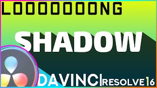 Long Text Shadow Effect In Davinci Resolve 16