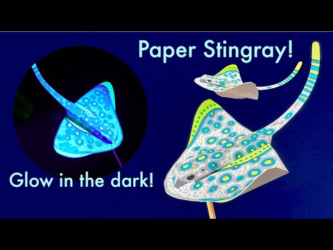 how to make paper stingray manta ray DIY
