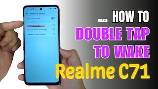 How to double tap to wake Realme C71