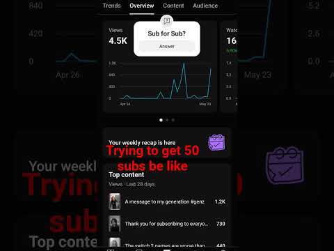 Trying to get 50 Subs be like
