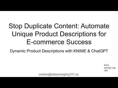 Stop Duplicate Content: Automate Unique Product Descriptions for E-commerce Success
