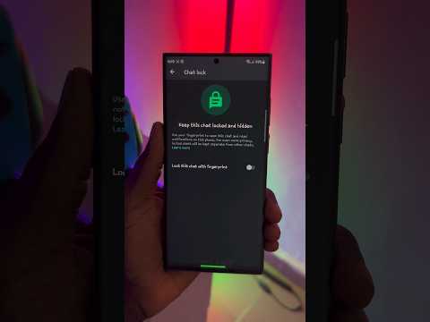 How To Lock Chats On WhatsApp #ytshorts #shorts #whatsapptips #whatsapp #fyp