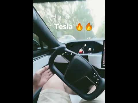 Driving Tesla 🔥#tesla #supercars