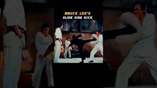 🔥Bruce Lee slide Side kick🔥 #shorts #martialarts #fightingtechniques