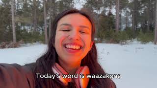 Waazakone = It glows (Ojibwe Word of the Day)