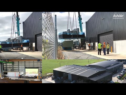 Pneumatech Nitrogen Generator Skid Craned to Site in Hamilton, New Zealand - Ash Air
