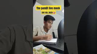 pandit live mock (22-23 feb) #ssc #ssccgl2025 #livemocktest #shortsvideos #viralshorts