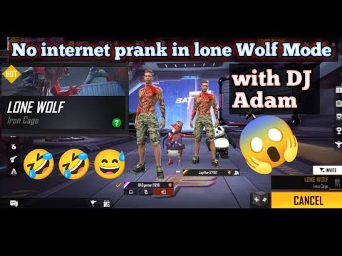 No internet prank in lone wolf mode 🤣🤣 - Garena free fire max || #freefire #nointernetprank