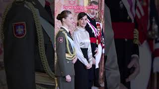 Princess Leonor in military uniform. #spain #viral  #royal #heirtothecrown