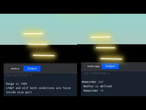 Program for nested if else pre processor directives in different programming languages
