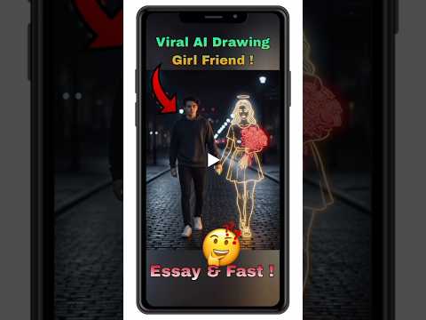 Viral AI Drawing Girlfriend Tutorial | Easy & Fast AI Art Editing 2025 🔥#viralaivideo #editing