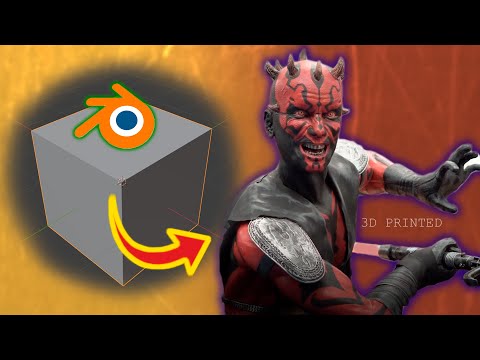 Darth Maul from The Blender Cube FULL Blender PROCESS