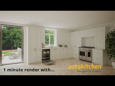 The fastest and easiest rendering for kitchen design software - Full HD render in 1 minute!!!