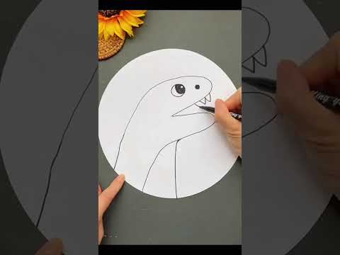 Unleash Your Inner Paleontologist! 🦕✍️ #DinoDrawingGuide #ArtisticAdventures #LearnToSketch