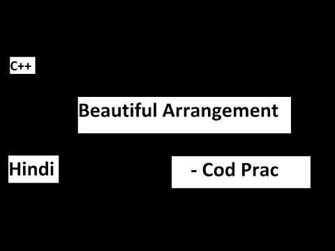 526. Beautiful Arrangement |LeetCode |Backtracking (Hindi)